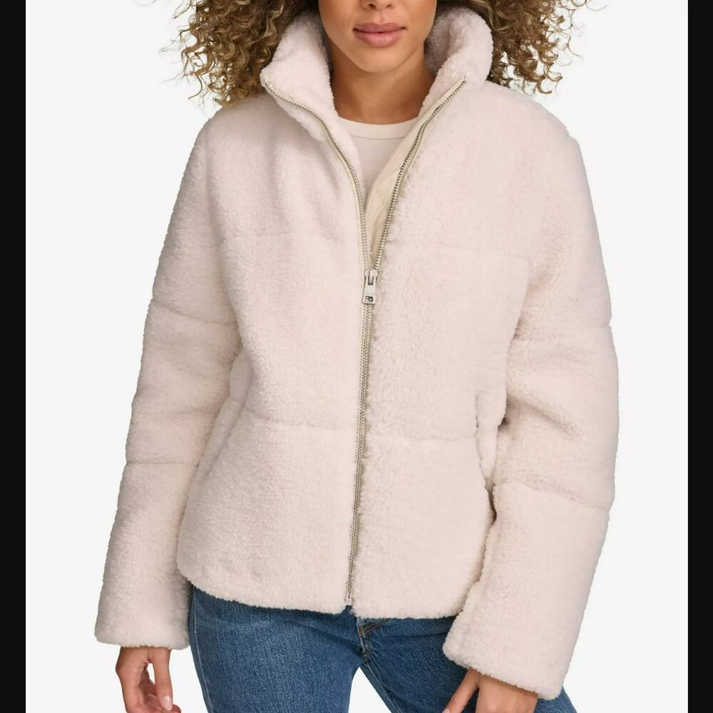 Levi's Women's Stand Collar Sherpa Puffer Jacket